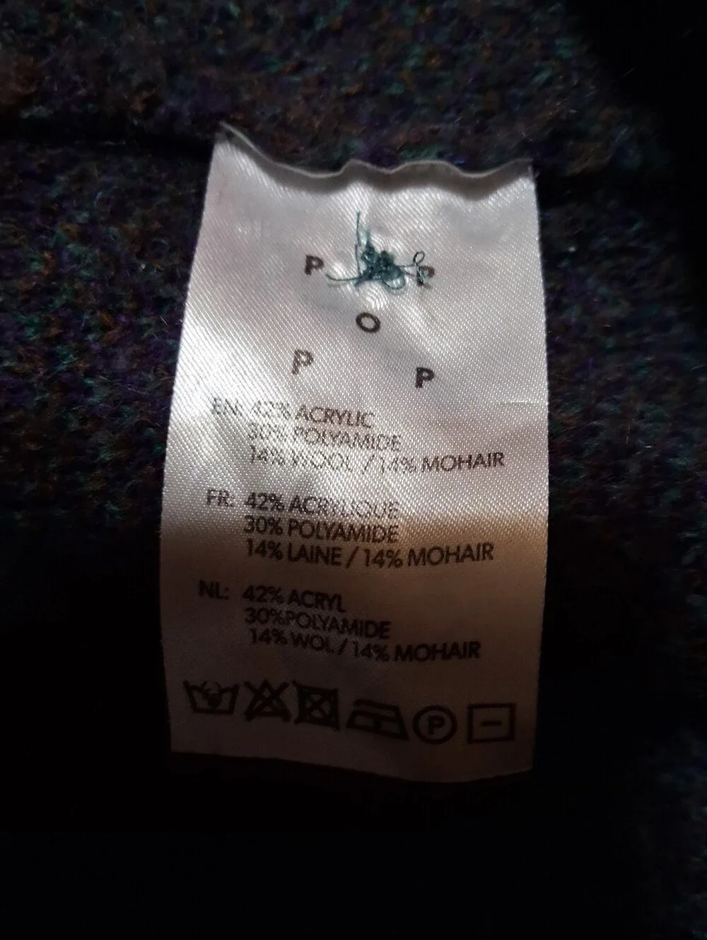Pop Trading Company Knitted Cardigan sweater, Multicolour, large, Mens